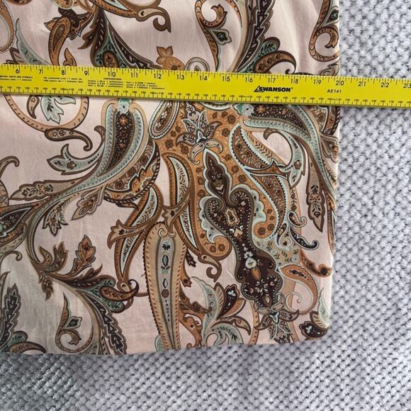 Tommy Bahama Dress Womens 12 Brown Zanzi Paisley Sheath Knee Lenght Scoop Neck - Picture 12 of 14